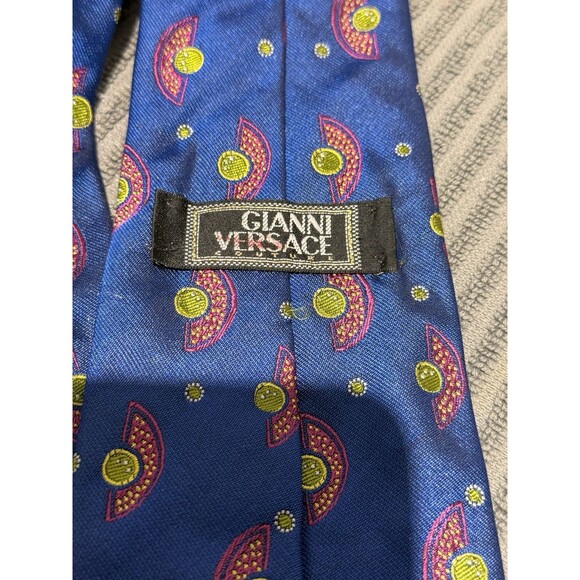 Gianni Versace Tie, 100% Silk, Made In Italy. Vintage 90s - Picture 3 of 6